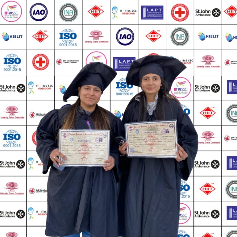 students certifications at HIIT